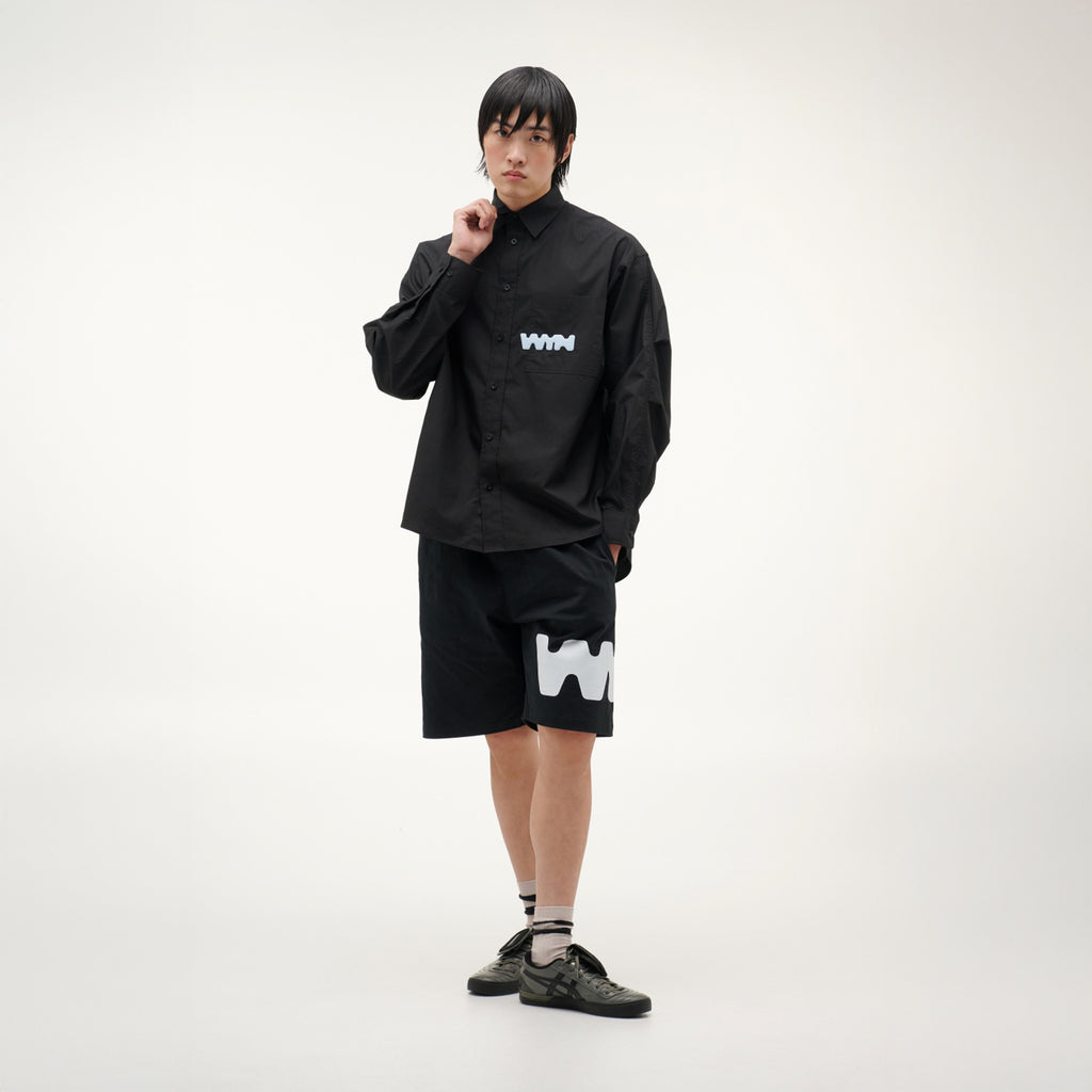 เสื้อเชิ้ตแขนยาวผู้ชาย ทรงโอเวอร์ไซส์