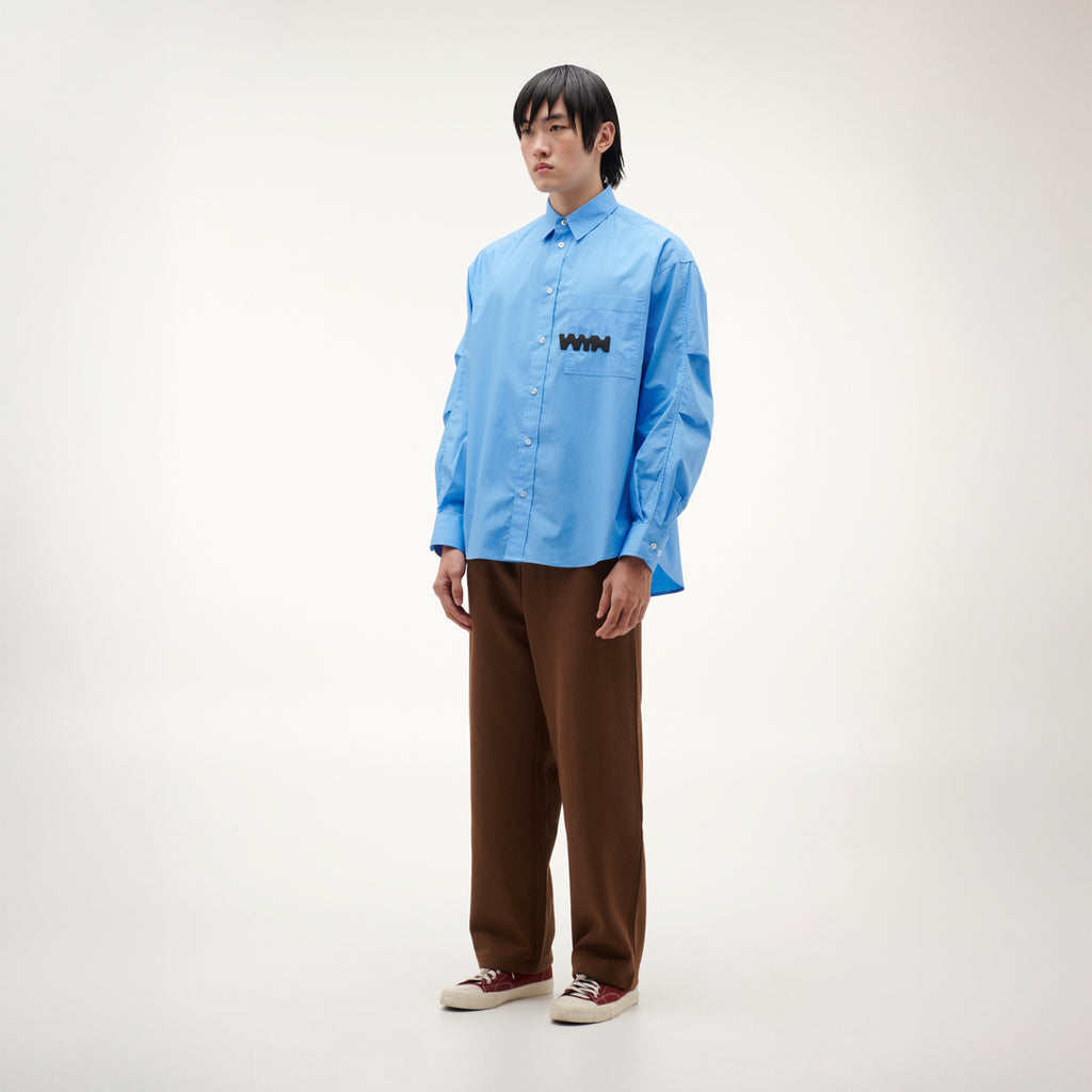เสื้อเชิ้ตแขนยาวผู้ชาย ทรงโอเวอร์ไซส์