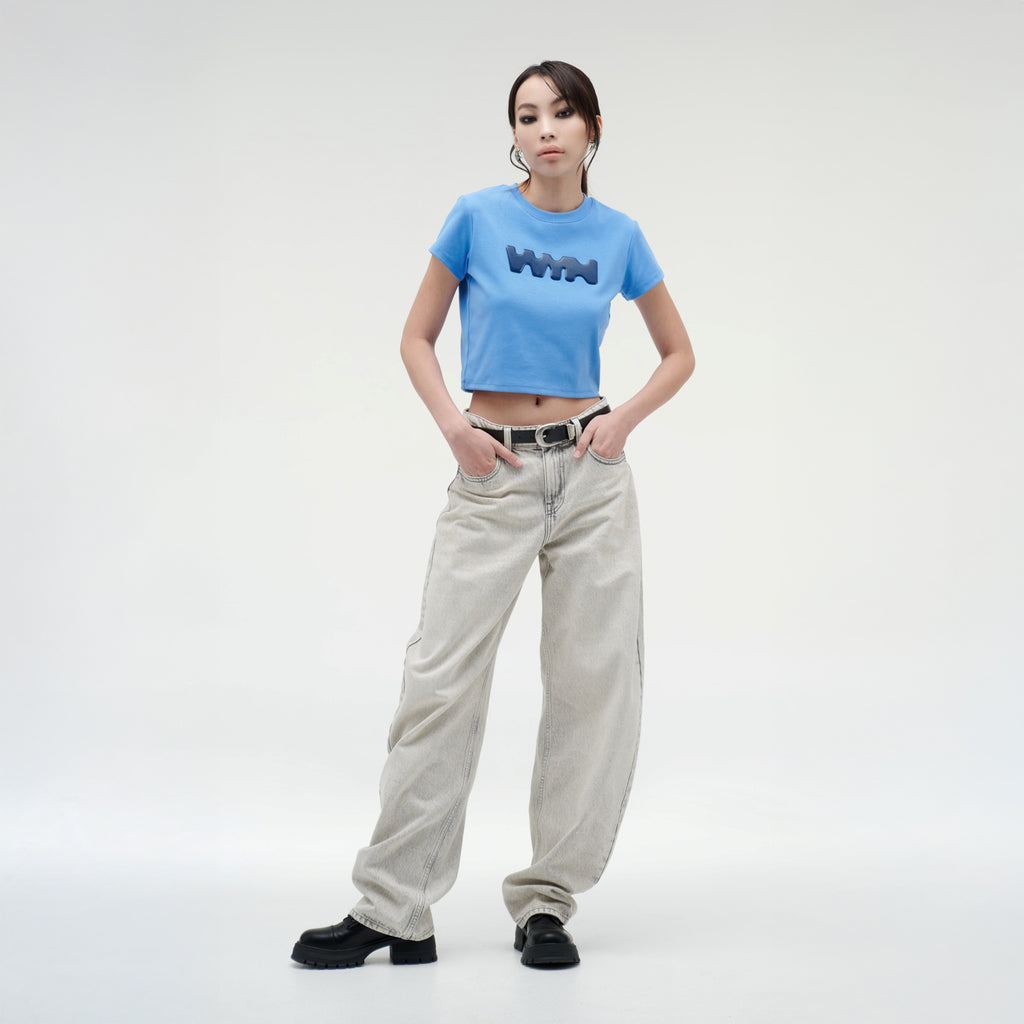 เสื้อยืดแขนสั้นสำหรับผู้หญิง ทรง BABY TEE