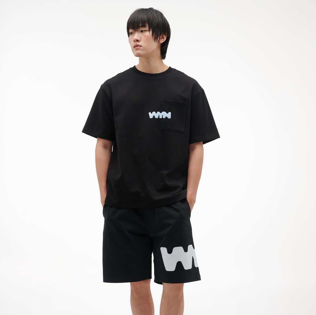 เสื้อยืดแขนสั้นผู้ชาย ทรงโอเวอร์ไซส์ คอกลม